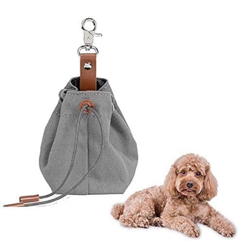 DAWRIS Leckerli-Beutel für Hunde, Hunde Futterbeutel,Schrumpftaschen Design mit Clip Schnalle, Futtertasche leckerli Beutel für Hundetraining und Ausbildung von DAWRIS