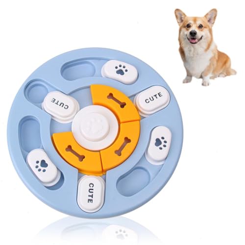 Interaktives Hundespielzeug, 4 Farben, interaktives Hunde-Anreicherungsspielzeug, stimulierender Hunde-Puzzle-Futterspender, kreatives IQ-Training, Hundeleckerli-Puzzle für kleine, mittlere und von DAYUANDIAN