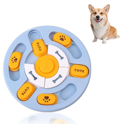 Interaktives Hundespielzeug, 4 Farben, interaktives Hunde-Anreicherungsspielzeug, stimulierender Hunde-Puzzle-Futterspender, kreatives IQ-Training, Hundeleckerli-Puzzle für kleine, mittlere und von DAYUANDIAN