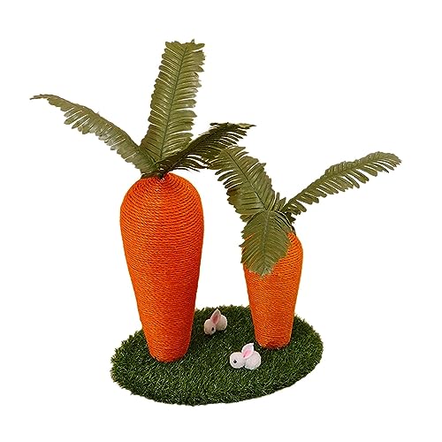 DAYUNSEN Kratzbaum Kratzbaum, Kratzbaum, Kralle, Kletterbaum, Kratzbaum, Spielzeug, Drehscheibe 30X30X43Cm, Multi/2 Carrot 40 * 30 * 40Cm/Multi von DAYUNSEN