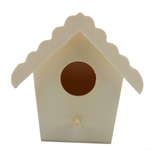 Vogelhaus aus Holz, ideal für Gartendekoration, Niststation für Wildvögel (D) von DAZZLEEX