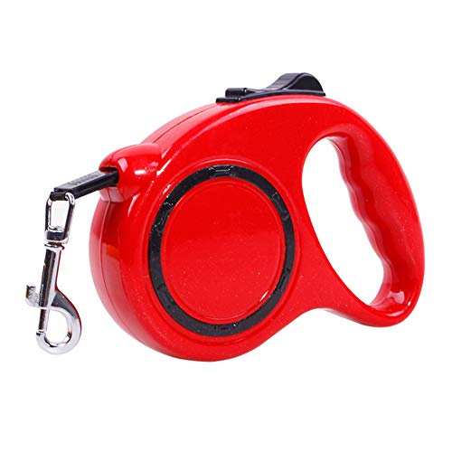 DC CLOUD Hunde Leine Hundeleine Hundeleine für kleine Hunde Hund führt stark Slip Lead für Hunde Einziehbare Katzenleine Leine für große Hunde red,5m von DC CLOUD