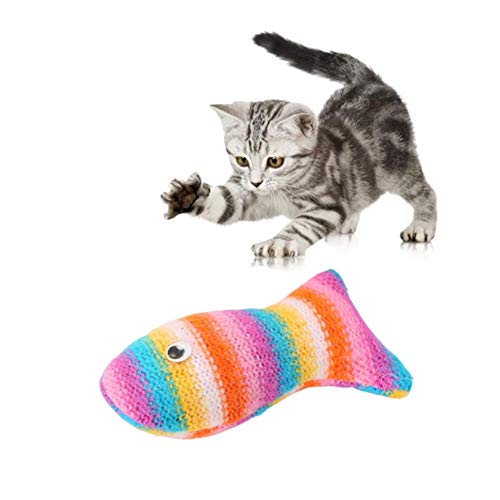 DC CLOUD Katzenspielzeug Angel Katzenspielzeug Beschäftigung Interaktives Katzenspielzeug für Indoor-Katzen Interaktives Katzenspielzeug Fish von DC CLOUD