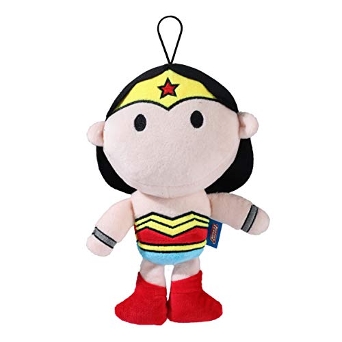 DC Comics Wonder Woman Mini Plush Figure Toy | Squeaky Plush Dog Toy von DC Comics