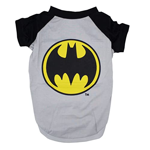 DC Comics for Pets Batman T Shirt für Hunde in Größe L | Batman Logo Hundeshirt | Hundekleidung für große Hunde, Batman Haustier Shirt mit Logo, Superheld Hundeshirt von DC Comics