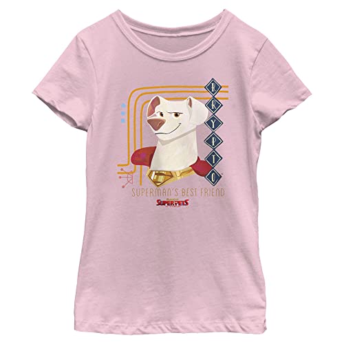 DC League of Super-Pets Krypto Doggy T-Shirt für Mädchen, Rosa, Größe S, Pink, Small von DC Comics