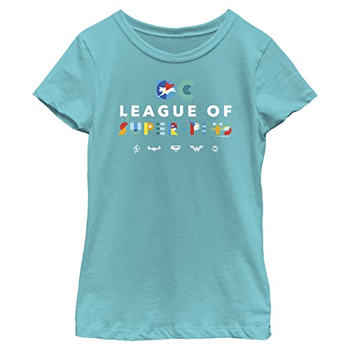 DC League of Super-Pets Mädchen League of Pets T-Shirt, Tahi Blue, X-Large, Tahi Blau, X-Large von DC League of Super-Pets