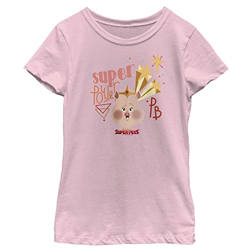 DC League of Super-Pets Mädchen Super Power Pet T-Shirt, Pink, X-Large von DC League of Super-Pets