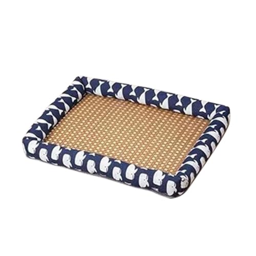 DCNIYT Kühlende Rattanmatte für Haustiere, Sommer, atmungsaktiv, kratzfest, Rattan-Bettmatte für kleine Hunde, Haustiere, Katzen (A) von DCNIYT