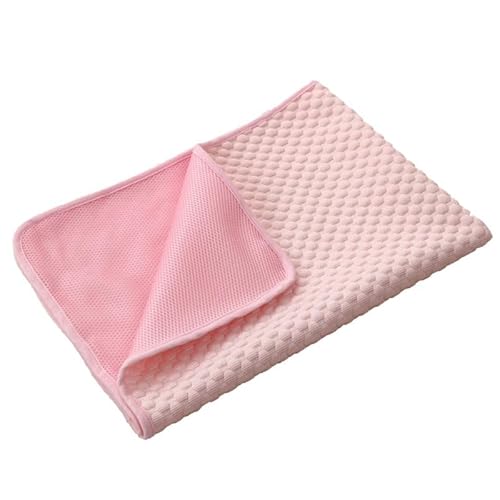 DCNIYT Kühlmatte für Hunde für den Sommer, Eiskissen, Katze, atmungsaktiv, waschbar, Sofa, atmungsaktiv, Haustier-Hundebett, Autositzkissen, Sofa (Rosa, Größe XL, 100 x 70 cm) von DCNIYT