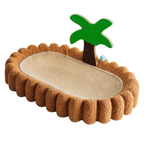 Katzenkratzbett, Abriebfestes Sisal, Katzenkratzpads, Haustier-Kratzschale, Interaktives Kratzbrett, Lounge-Bett, Interessantes Katzenspielzeug von DCQRY