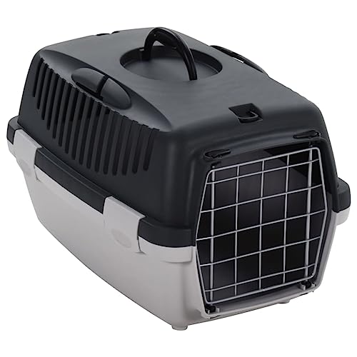 DCRAF Möbelset Haustiertransportbox grau und schwarz 48x32x31cm PP von DCRAF