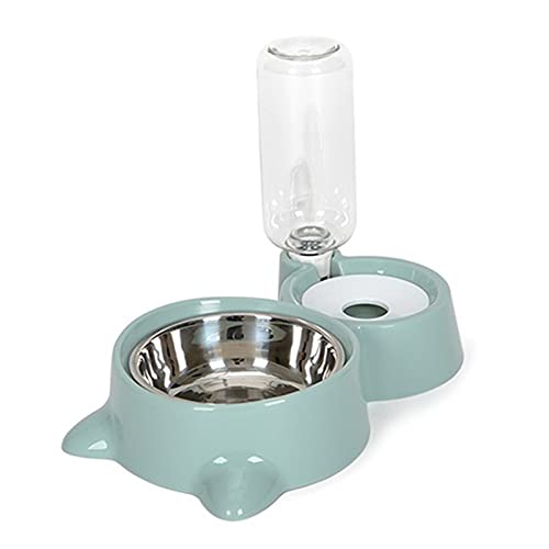 Cat Bowl for Small Medium Large Dog Trinken Schüssel-Wasser-Spender for Cat Automatische Trinker Pet Feeder Katzenfutter Bowl Durable (Color : Light Green) von DDSP