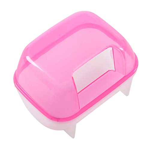 DEARBORN Sandkäfig für kleine Hamster, 10 x 7 x 7 cm, Pink / Weiß von DEARBORN