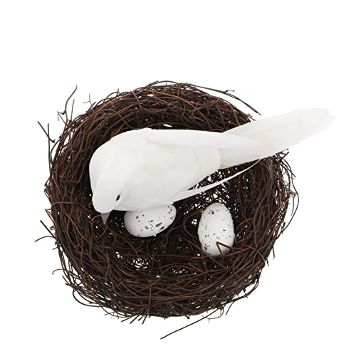 DECHOUS Exquisite Vogelnest für Weihnachtsfeier Foto Studio Prop Yard Decor Realistische Schaum Nest von DECHOUS