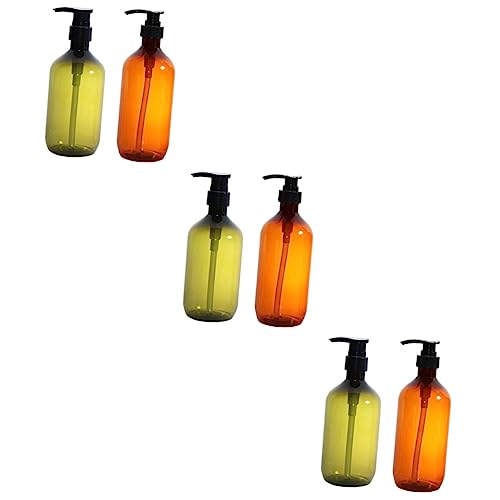 DECHOUS 6 STK Shampoo-Flasche Kleiner Behälter Shampooflaschen Nachfüllbar Mit Pumpe Reise Seifenbehälter Haarspülung Feuchtigkeitsshampoo Das Haustier Händedesinfektionsflasche von DECHOUS