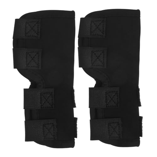 DECOMELODY 1 Paar Hundebeingurte Schutzstock Für Hundefutter Beinverletzungsmanschette Haustier-ärmel Für Haustiere Woll-Leggings Hunde Ärmel Stütze Black Neopren-Stoff von DECOMELODY