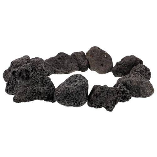 DECOMELODY 1 Packung Vulkanstein-Landschaftsgestaltung eingetopft Grube Aquarium-Vulkan-Ornament Rock- naturstein stechkartuschen Dekoration aus Vulkangestein Steine ​​für Pflanzen Black von DECOMELODY