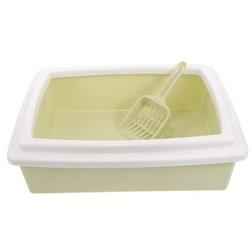 DECOMELODY 1 Set-Box Katzentoilette Kätzchen Katzen Katzenspielzeug mehrere Kratzbaum für Wohnungskatzen katzenklo katzentoillette katzenstreu Mülleimer pp Light Green von DECOMELODY