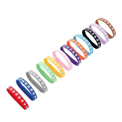 DECOMELODY 12St Neugeborenes Haustier Halsband modisches Haustierhalsband Rassen pet Supplies Kitten Halsband schöner Halsband für Haustiere Haustierzubehör Weiches Vlies von DECOMELODY