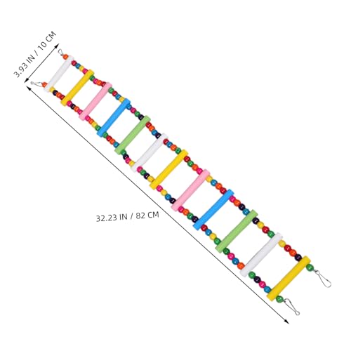DECOMELODY 2 Stück Holzvogelleiter mit Schaukelfunktion Vogelkäfig-zubehör für Papageien Wellensittiche und Kleine Vögel Sichere Kletterleiter und Sitzstange zur Beschäftigung und Bewegung DECOMELODY 2 Stück Holzvogelleiter mit Schaukelfunktion Vogelkäfig-zubehör für Papageien Wellensittiche und Kleine Vögel Sichere Kletterleiter und Sitzstange zur Beschäftigung und Bewegung von DECOMELODY