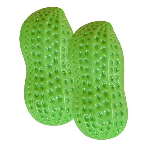 DECOMELODY 2St Erdnussspielzeug interaktives knete Dog chew Toy Dogs Toys Hund für Haustiere quietschende spielzeuge für welpen lustiges Kauspielzeug Green von DECOMELODY