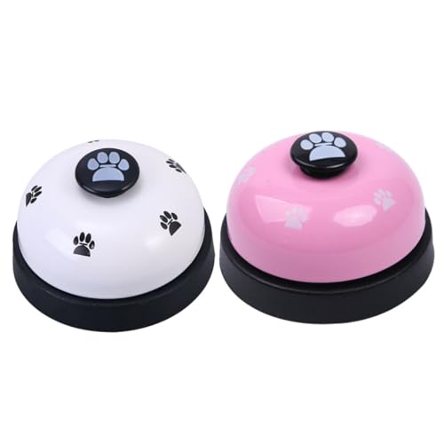 DECOMELODY 2St Klingelton für Haustiere pet Supplies Trainingsklingel für Haustiere Hundeklicker hundehalsband Glocke Welpen Töpfchen-Trainingsglocke für Hunde Hund Katze türklingel Metall von DECOMELODY