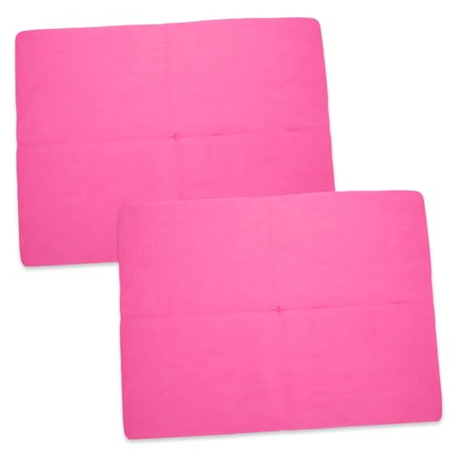 DECOMELODY 2St heiser Käfig Haustier Handtuch Bausatz hundehandtuch Dog Towel Tier Wasserabsorbierendes Handtuch großes Duschtuch Schnell trocknende Handtücher für Haustiere PVA Rosa von DECOMELODY