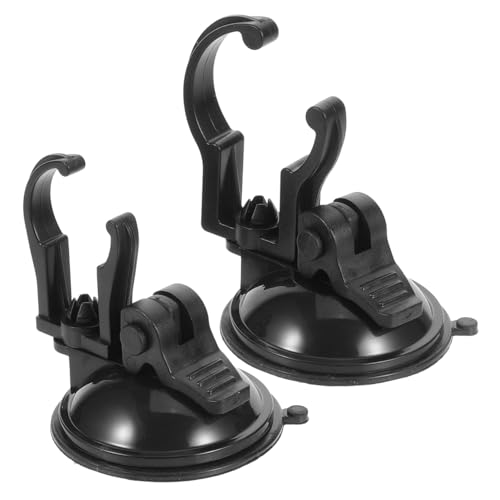 DECOMELODY 2st Aquarium-lichtständer Mit Saugnapf Pool-brunnen Aquarium Zubehör Dekoration Saugnäpfe Für Aquarien Über Stand Anlage Luftstein-Aquarium Qualle Pumpe Lampe Deckel Black Abs von DECOMELODY