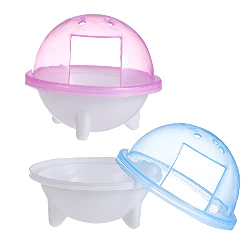 DECOMELODY 2st Hamsterbad Transparente Hamstertoilette Hamster Töpfchen Sandbad Für Hamster Für Nutztiere Hundebecken Hamsterkäfig Wurf Zubehör Für Haustierratten Plastik von DECOMELODY