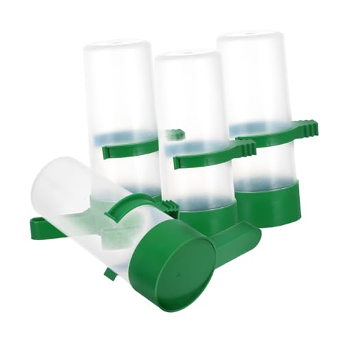 DECOMELODY 4 Stück Vogeltrinker Papierkorb Mülleimer Untersetzer Im Freien Mülleimer Mit Deckel Vogelfütterer Plattenspatel Aquarium-produktdekoration Lebensmittel-Rack-Feeder Plastik Green von DECOMELODY