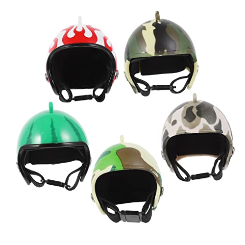 DECOMELODY 5 Stück Teiliges Hühnerhelm Bunte Kopfbedeckung für Vögel und Hühner Langlebiger Sicherer Schutz gegen Sonne und Regen Geeignet für Verschiedene Haustiere und Outdoor Einsätze DECOMELODY 5 Stück Teiliges Hühnerhelm Bunte Kopfbedeckung für Vögel und Hühner Langlebiger Sicherer Schutz gegen Sonne und Regen Geeignet für Verschiedene Haustiere und Outdoor Einsätze von DECOMELODY