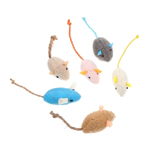 DECOMELODY 6St Haustier Katzenspielzeug Katze für Wohnungskatzen Katzen Laufstall interaktives katzenspielzeug Interactive cat Toy Katze Katzenminze Katze beißendes Plüsch von DECOMELODY