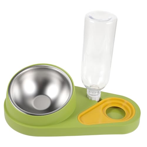 DECOMELODY Futterautomat für Haustiere hundefutterspender Spaniel Hunde Wassermatte Haustiernapf Slow Feeder Hundenapf pet Feeder pet Supplies Katzenfutter Katzennäpfe Plastik Light Green von DECOMELODY