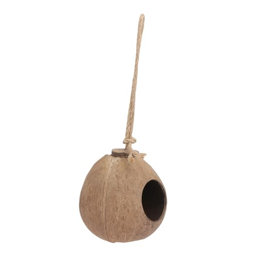 DECOMELODY Hängendes Kokosnussschalen Vogelhaus Handgefertigt Atmungsaktiv Vogel Unterschlupf Schutz Für Kleine Vögel Garten Dekoration Natürlicher Kreativer Nistplatz DECOMELODY Hängendes Kokosnussschalen Vogelhaus Handgefertigt Atmungsaktiv Vogel Unterschlupf Schutz Für Kleine Vögel Garten Dekoration Natürlicher Kreativer Nistplatz von DECOMELODY
