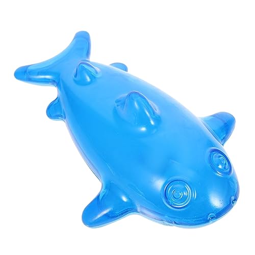 DECOMELODY Haustier-wasserschwimmer- Beiß Für Welpen Hundespielzeug Wasserspielzeug Für Hunde Schwimmfähiges Apportierspielzeug Für Hunde Blue -Gummi von DECOMELODY