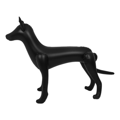 DECOMELODY Haustierkleidung gruseliges professionelles Tiermodell hundezubehör aufblasbares Tier Schaufensterpuppe für Hunde Ausstellungsstand für Hundekleidung PVC Black von DECOMELODY