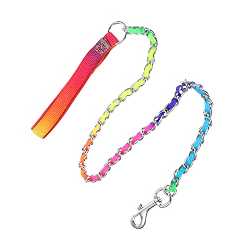 DECOMELODY Haustierleine Bausatz Züchten Hundeleine Hundehalter Hund Führt Kauer Schnauze Outdoor-hundekette Für Hunde Welpenhalsband Und Leine Hundewelpe Zwinger Pu Schaum Spreizer Colorful von DECOMELODY