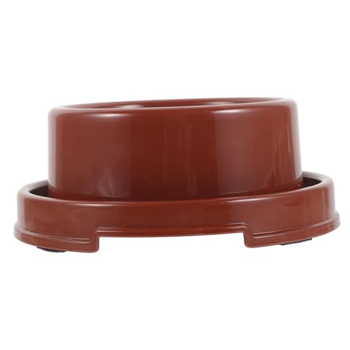 DECOMELODY Haustiernapf Hund wassernapf Schüssel Futterspender für Katzen Wasserhahn Trinkbrunnen für Katzen plastikschalen plastikschälchen dogbowl Hundefutterhalter Wasserschale Light Brown von DECOMELODY