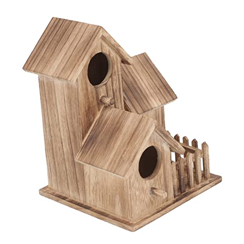 DECOMELODY Holz Nistkasten für Wellensittiche Hängendes Vogelhaus im Landhausstil Wetterfester Nistplatz für Garten und Balkon Sicherer Unterschlupf für Kleine Vögel DIY Bemalbarer DECOMELODY Holz Nistkasten für Wellensittiche Hängendes Vogelhaus im Landhausstil Wetterfester Nistplatz für Garten und Balkon Sicherer Unterschlupf für Kleine Vögel DIY Bemalbarer von DECOMELODY