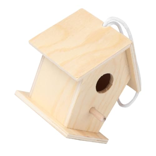 DECOMELODY Holz Vogelhaus für Kleine Vögel DIY Nistkasten mit Juteschnur Handgefertigt Kreatives Bastelspielzeug für Garten und Naturerlebnis DECOMELODY Holz Vogelhaus für Kleine Vögel DIY Nistkasten mit Juteschnur Handgefertigt Kreatives Bastelspielzeug für Garten und Naturerlebnis von DECOMELODY