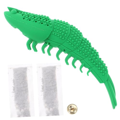 DECOMELODY Hummerspielzeug aus Silikon für Katzen tierisches interaktives katzenspielzeug Interactive cat Toy katzenzahnreiniger Indoor-Katzenspielzeug Kieselgel Light Green von DECOMELODY