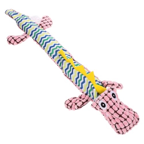 DECOMELODY Hund Plüschtier knisterndes Hundespielzeug Hundezahnbürste zum Kauen Quietschspielzeug für Hunde Quietscher Interactive Dog Toys hundekuscheltier Schleifspielzeug Plüschtiere Stoff von DECOMELODY