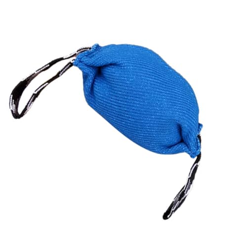 DECOMELODY Hundebissstab Interaktives Hundeschlepper Hundebälle für Aggressive Kauer hundeintelligenz Dog Toy Hundebissspielzeug Haustier Beiß feines Leinen Blue von DECOMELODY