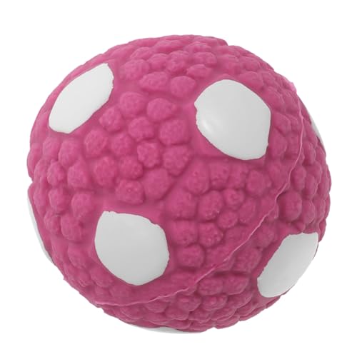 DECOMELODY Hundespielzeugball interaktives knete Dog Toy quietschende Bälle für Hunde für Hunde im Freien Ball für Hunde aktiver rollender Ballhund Gummi Violett von DECOMELODY