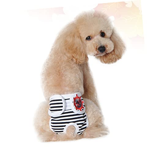 DECOMELODY Hundewindeln Dog Diapers hundepflegeprodukte Hundeschutz hundezubehör Hundewindelhose Welpen Pads Hund kühlmatte Haustiere Hundephysiologische Hosen Haustierwindeln Black von DECOMELODY