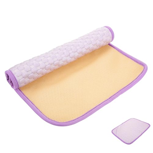 DECOMELODY Kühlkissen Für Haustiere Kühlmatten Für Hunde Welpen-wurfbedarf Kleintierkäfig Hundekissenbett Hündchen-PIPI-Pads Für Drinnen Eiskühlmatte Welpen-PIPI-Pads Waschbar Violet Stoff von DECOMELODY