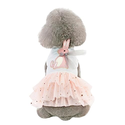 DECOMELODY Outdoor-Kleidung für Hunde Dog Costume hundegeschenk hundezubehör Hundereise Hundekleidung Hündchen Hund kühlmatte Ballettröckchen Partykleidung für Haustiere Party-Hundetuch Rosa von DECOMELODY