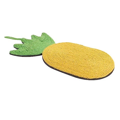 DECOMELODY Sisal Katzen Griff Katzenspielzeug Katzenkratzpolster Wandbett Für Katzen Kratzunterlage Für Katzen Halloween-katzenkratzer Hängender Katzenkratzer Kratzen Yellow Sisalseil von DECOMELODY