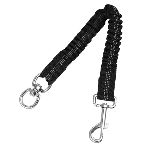 DECOMELODY Verlängerungsleine für Hunde Snail Essence joggingleine hundegurt hundegürtel elastische Hundeleine Strickleinen für Hunde co Hundespaziergang führt Trainingsleine für Hunde Black von DECOMELODY